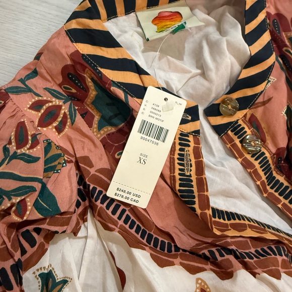 Farm Rio Riad Belted Mini Dress - NWT - Picture 4 of 5